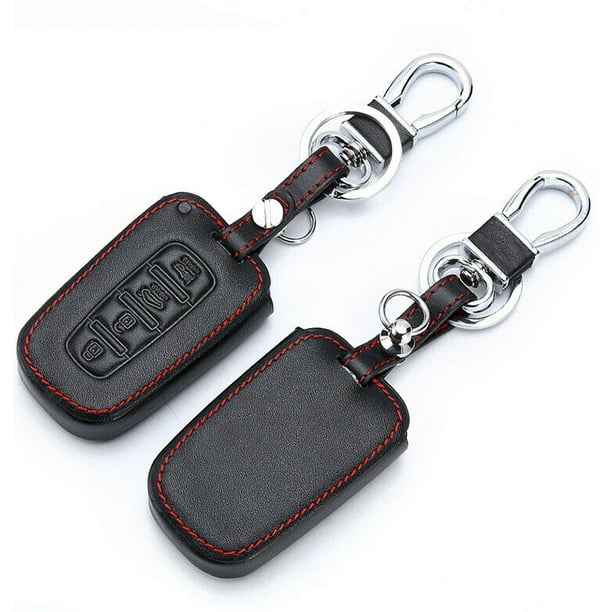 4 Buttons Leather Car Remote Key Fob Cover Case Holder Fit For HYUNDAI Elantra